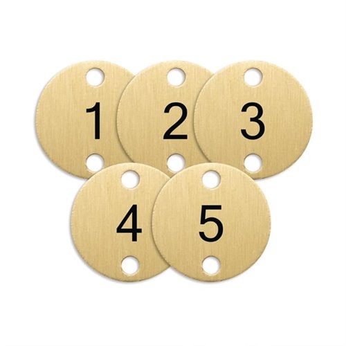 Olympia Table Numbers Bronze (1-5)