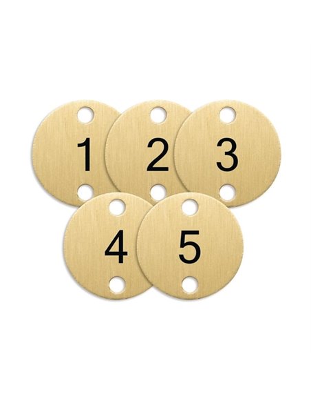 Olympia Table Numbers Bronze (1-5)