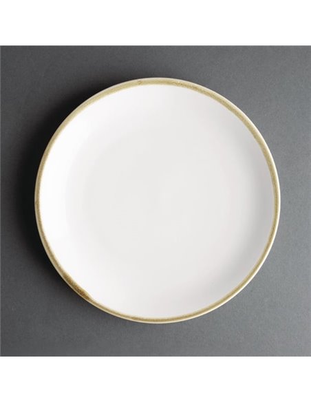 Olympia Kiln Coupe Plate Chalk 230mm (Pack of 6)