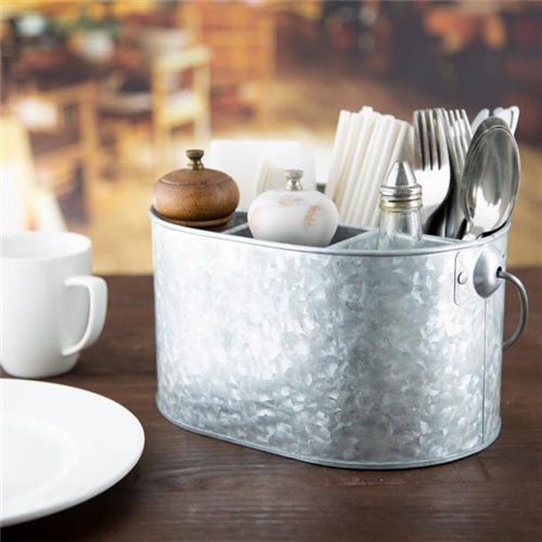 Olympia Galvanised Steel Table Tidy