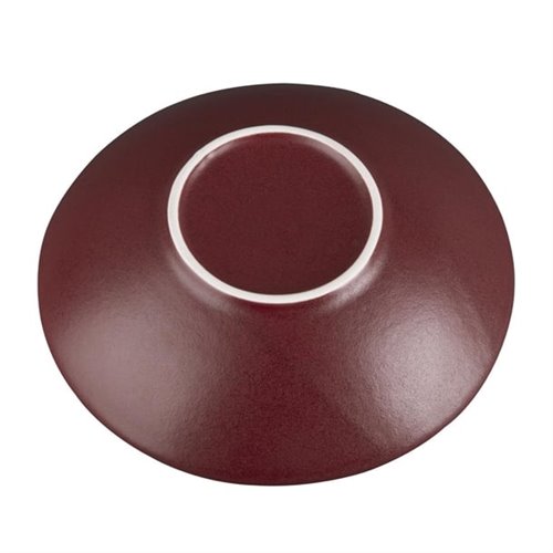 Olympia Build A Bowl Red Flat Bowl - 195x45mm (Box 6)