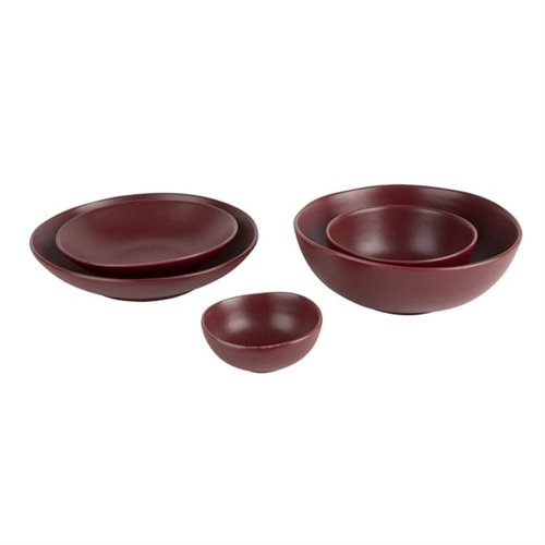 Olympia Build A Bowl Red Deep Bowl - 155x70mm (Box 6)