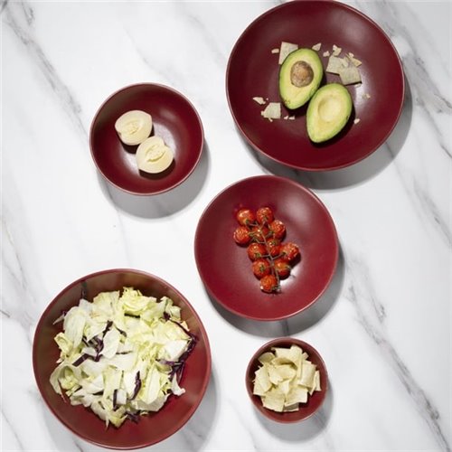 Olympia Build A Bowl Red Deep Bowl - 155x70mm (Box 6)