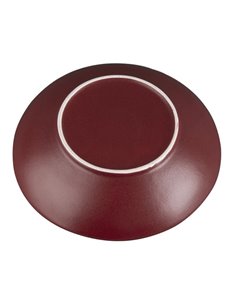 Olympia Build A Bowl Red Flat Bowl - 250x45mm (Box 4) 2