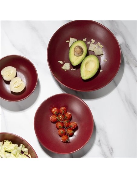 Olympia Build A Bowl Red Flat Bowl - 250x45mm (Box 4) Olympia Build A Bowl Red Flat Bowl - 250x45mm (Box 4)