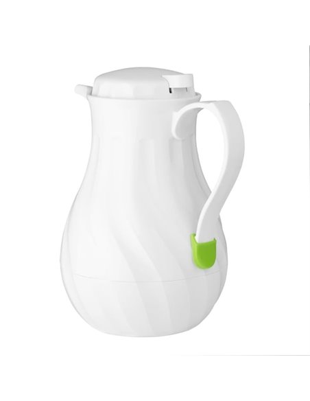Olympia Insulated Swirl Jug White 2Ltr