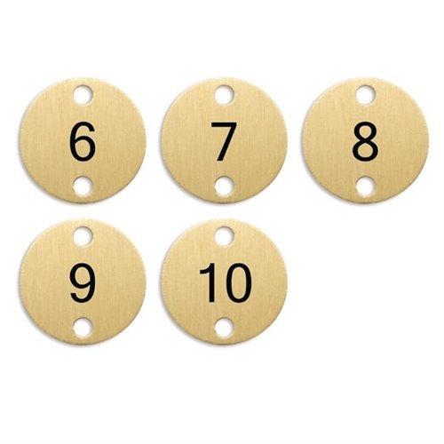 Olympia Table Numbers Bronze (6-10)