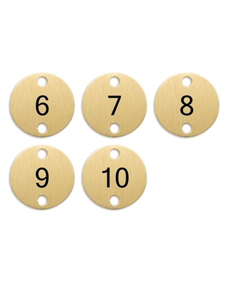 Olympia Table Numbers Bronze (6-10)