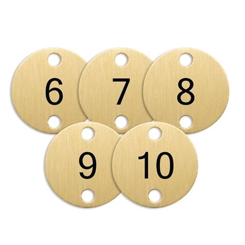 Olympia Table Numbers Bronze (6-10)