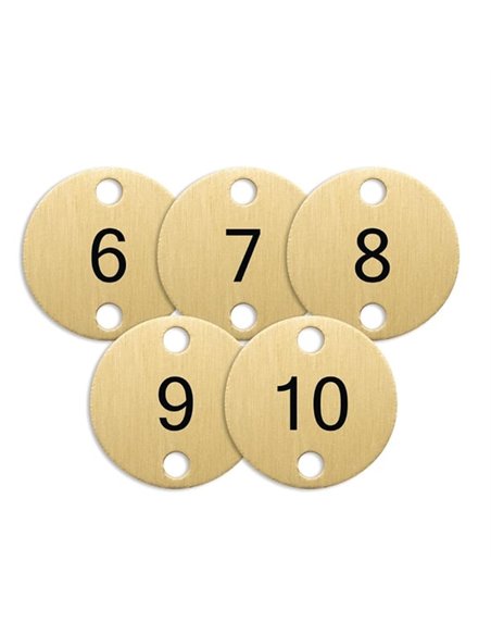 Olympia Table Numbers Bronze (6-10)