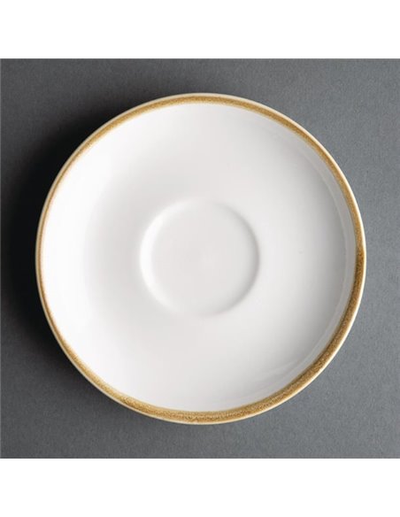 Olympia Kiln 340ml Cup Saucer Chalk 160mm (Pack of 6)