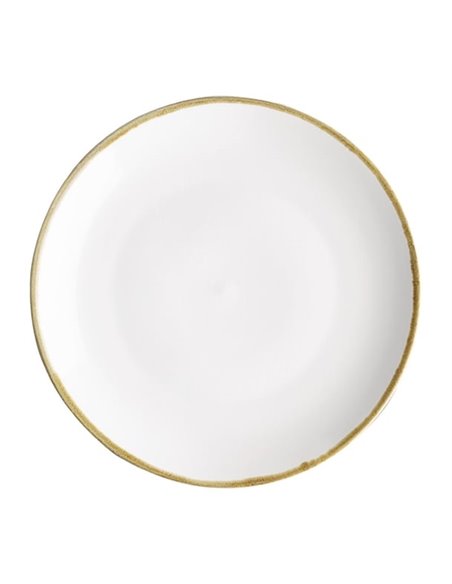 Olympia Kiln Chalk Round Coupe Plate 280mm (Pack of 4)
