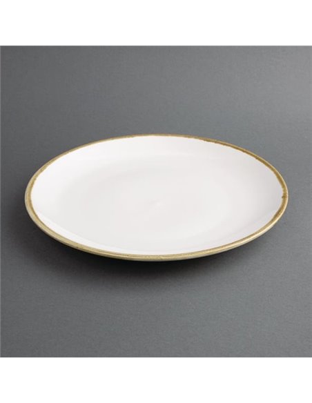 Olympia Kiln Chalk Round Coupe Plate 280mm (Pack of 4)