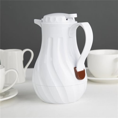 Olympia Insulated Swirl Jug White 0.5Ltr