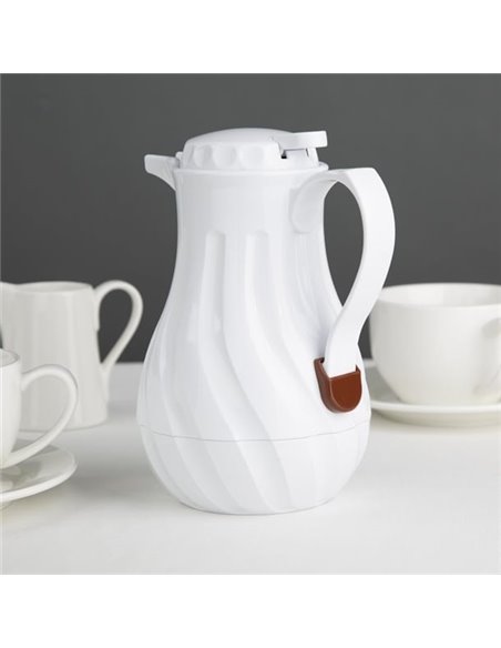 Olympia Insulated Swirl Jug White 0.5Ltr