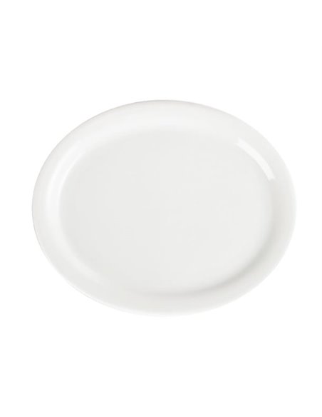 Olympia Whiteware Oval Platters 202mm (Pack of 6)