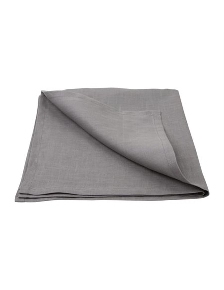 Olympia Linen Table Napkin Grey 400x400mm (Pack of 12)