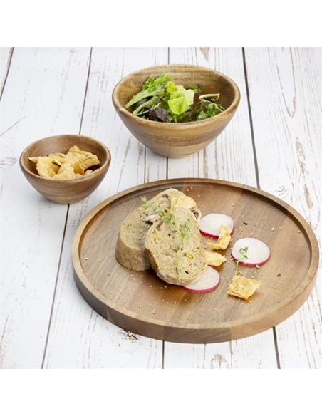 Olympia Acacia Round Plates 250(D)mm