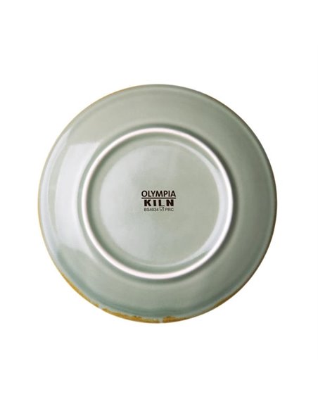 Olympia Kiln Moss Round Coupe Plates 180mm (Pack of 6)