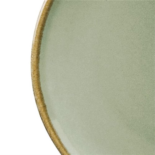 Olympia Kiln Moss Round Coupe Plates 180mm (Pack of 6)