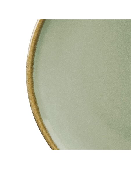 Olympia Kiln Moss Round Coupe Plates 180mm (Pack of 6)