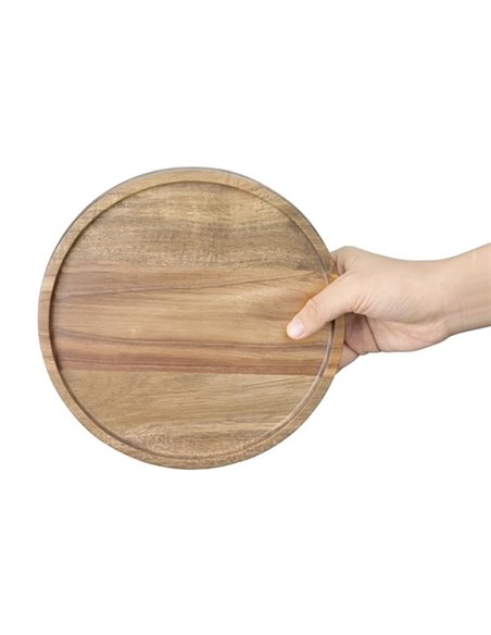 Olympia Acacia Round Plates 200(D)mm