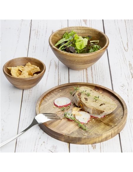 Olympia Acacia Round Plates 200(D)mm