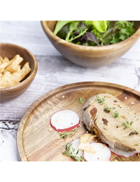 Olympia Acacia Round Plates 200(D)mm