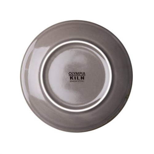 Olympia Kiln Smoke Round Coupe Plates 180mm (Pack of 6)