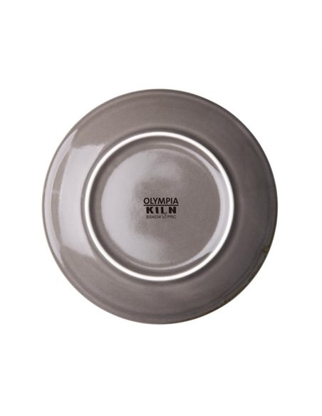 Olympia Kiln Smoke Round Coupe Plates 180mm (Pack of 6)