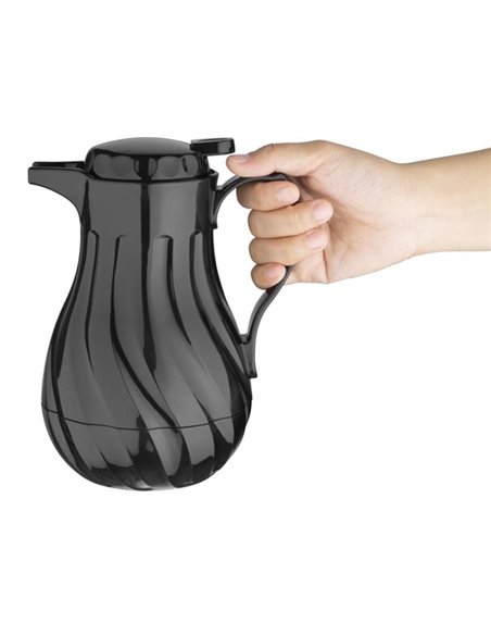 Olympia Insulated Swirl Jug Black 0.5Ltr