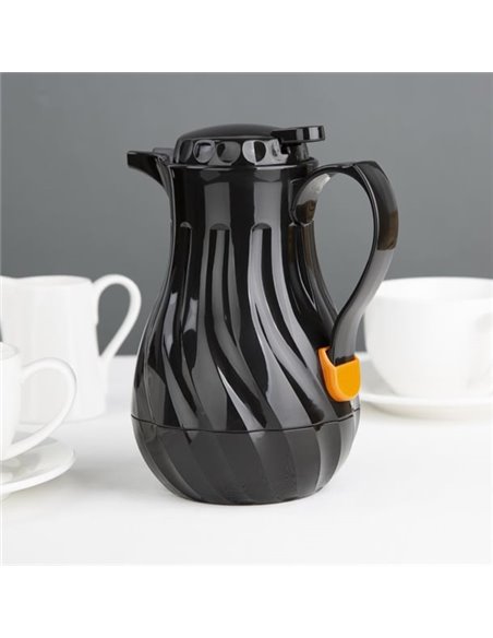 Olympia Insulated Swirl Jug Black 0.5Ltr