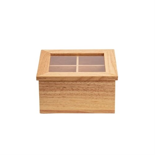 Olympia Mini Hevea Wood Tea Box