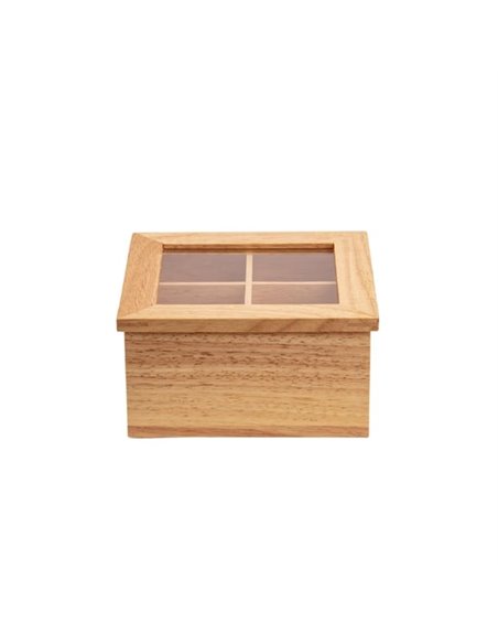 Olympia Mini Hevea Wood Tea Box