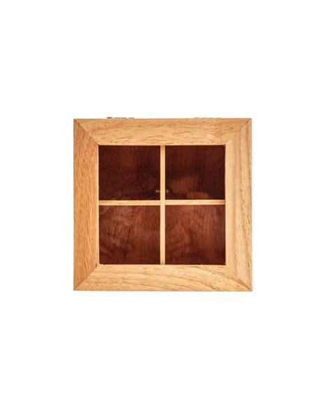 Olympia Mini Hevea Wood Tea Box