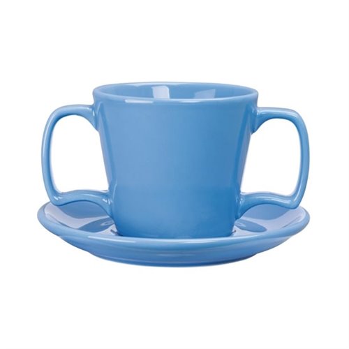 Olympia Heritage Double Well Saucer Blue 163mm (Pack of 6)
