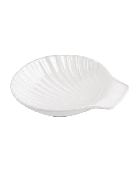 Olympia Whiteware Scallop Shell Dishes 130mm (Pack of 6)