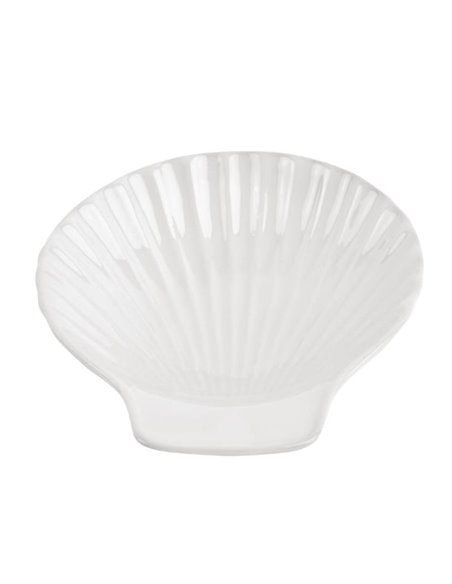 Olympia Whiteware Scallop Shell Dishes 130mm (Pack of 6)