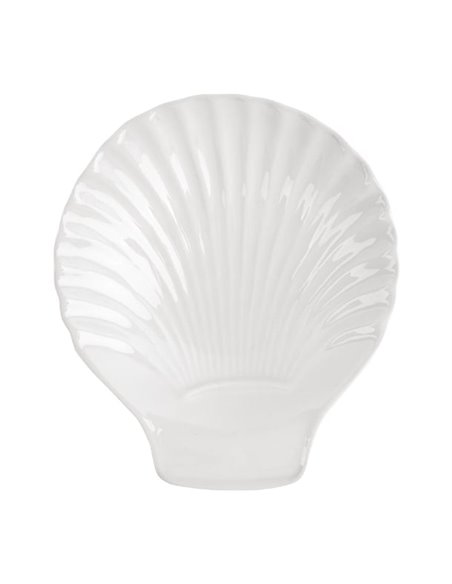 Olympia Whiteware Scallop Shell Dishes 130mm (Pack of 6)