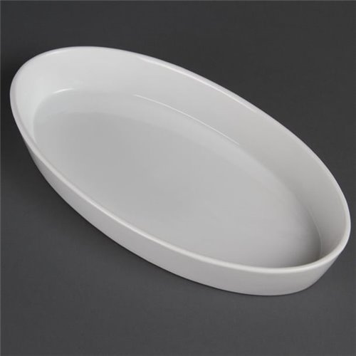 Olympia Whiteware Oval Sole Dishes 330x 180mm (Pack of 6)