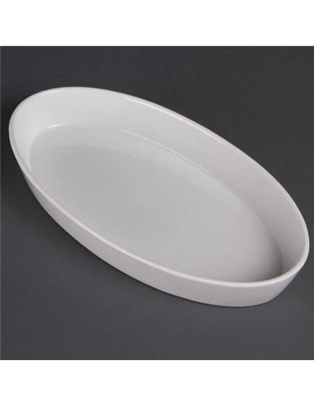 Olympia Whiteware Oval Sole Dishes 330x 180mm (Pack of 6)