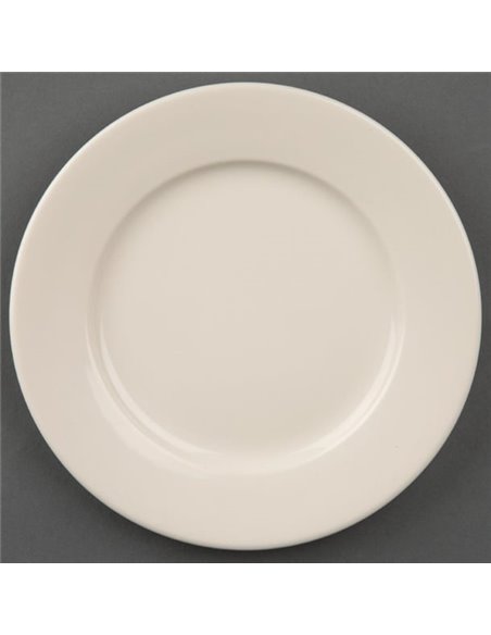 Olympia Ivory Wide Rimmed Plates 150mm (Pack of 12)
