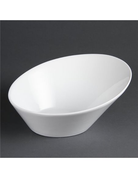 Olympia Whiteware Oval Sloping Bowls 222(W)x246(L)mm (Pack of 3)