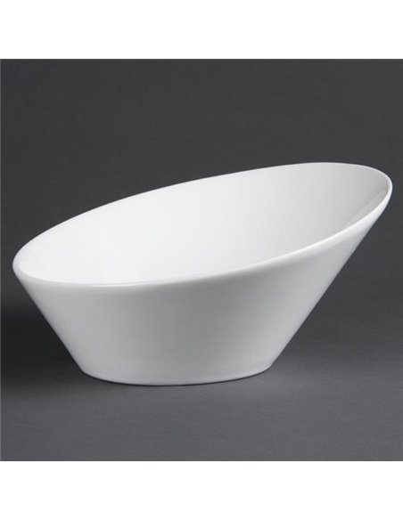 Olympia Whiteware Oval Sloping Bowls 222(W)x246(L)mm (Pack of 3)