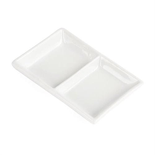 Olympia Whiteware 2 Section Dishes (Pack of 12)