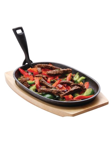 Olympia Light Wooden Base for Sizzle Platter 315 x 220mm
