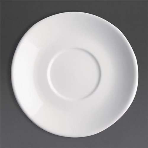 Olympia Cafe White Saucer (Fits FF991) - 135mm 5 3/10" (Box 12)