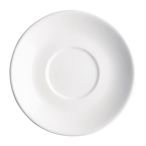 Olympia Cafe White Saucer (Fits FF991) - 135mm 5 3/10" (Box 12)