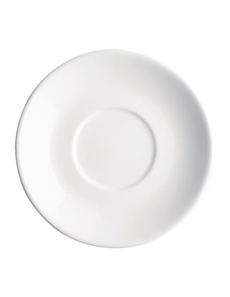 Olympia Cafe White Saucer (Fits FF991) - 135mm 5 3/10" (Box 12)