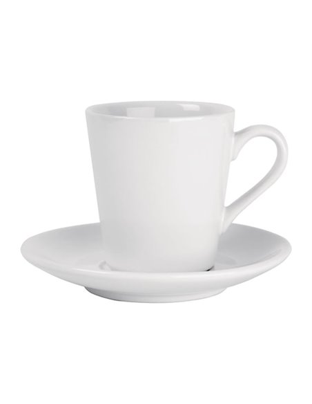 Olympia Cafe White Saucer (Fits FF991) - 135mm 5 3/10" (Box 12)